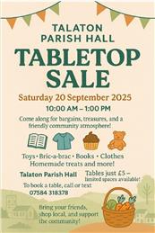 Table Top Sale